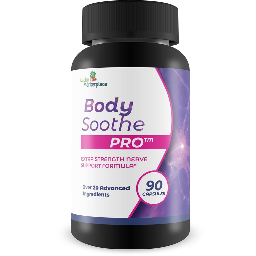 Body Soothe Pro - Neuropathy Nerve Formula Extra Strength - Neuropathy, 향상된 순환 및 감소 된 산화 스트레스 - 보너스 산화 보조 보조 보조 보조