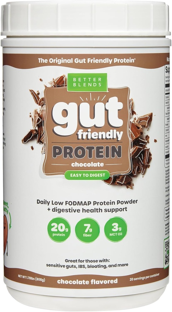 교원질 펩티드와 Oat 단백질 분말 낮은 FODMAP는, Diary 자유로운, Soy 자유로운, 100% Gut-Friendly 및 Non-Bloating, 본래 초콜렛, 20의 서빙 증명했습니다