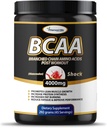 본래 BCAA 분말 2:1: 1 - 근육 건물 & 회복, 뚱뚱한 불타는 지원을 위한 분지된 사슬 아미노산 - 과일 펀치 & 수박 (45 서빙)