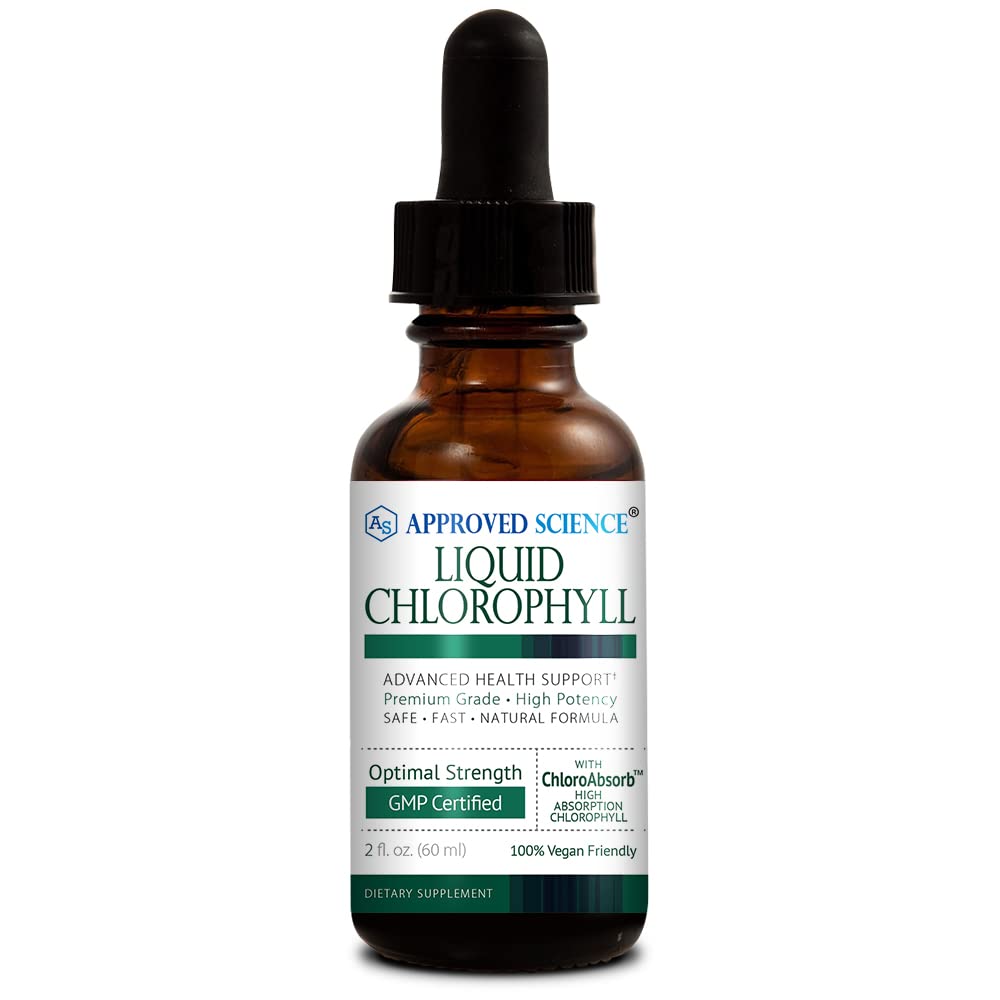승인 과학 액체 Chlorophyll - 2 fl. Oz. - 60 mg ChloroAbsorb - Mulberry 잎 추출물 - 신체를 강화 - 소화 및 면역 지원 - 자연 탈취제 및 해독 - Vegan - 미국에서 만든