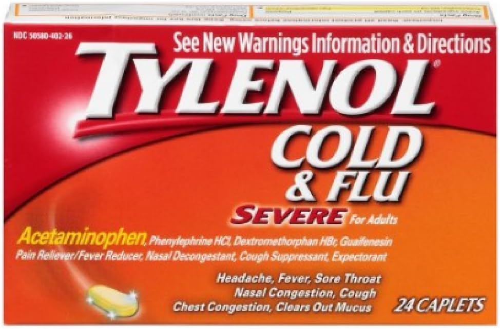Tylenol 찬 & 유출 Sever 크기 24ct Tylenol 찬 & 유출 Sever 24ct