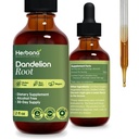Dandelion 뿌리 4 fl oz 액체 추출물 - Cleansing, Digestive Function & Immunity를 위한 자연적인 초본 보충교재 - 유기 Taraxacum officinale - 가족 크기 - 높은 힘 하락 - 90 일 공급