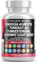Clean Nutraceuticals Fadogia Agrestis Tongkat Ali Turkesterone Supplement with Horny Goat Weed, Saw Palmetto, Maca Root, Siberian Ginseng, Tribulus Terrestris, Fenugreek, Wild Yam - 60 카운트