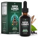 SuperBonsai Super Lungs Mullein Drops – Mullein Leaf Extract Elderberry Reishi Marshmallow Root와 초본 Lung Support Tincture – 명확한 호흡 및 웰빙 지원 – 2 oz