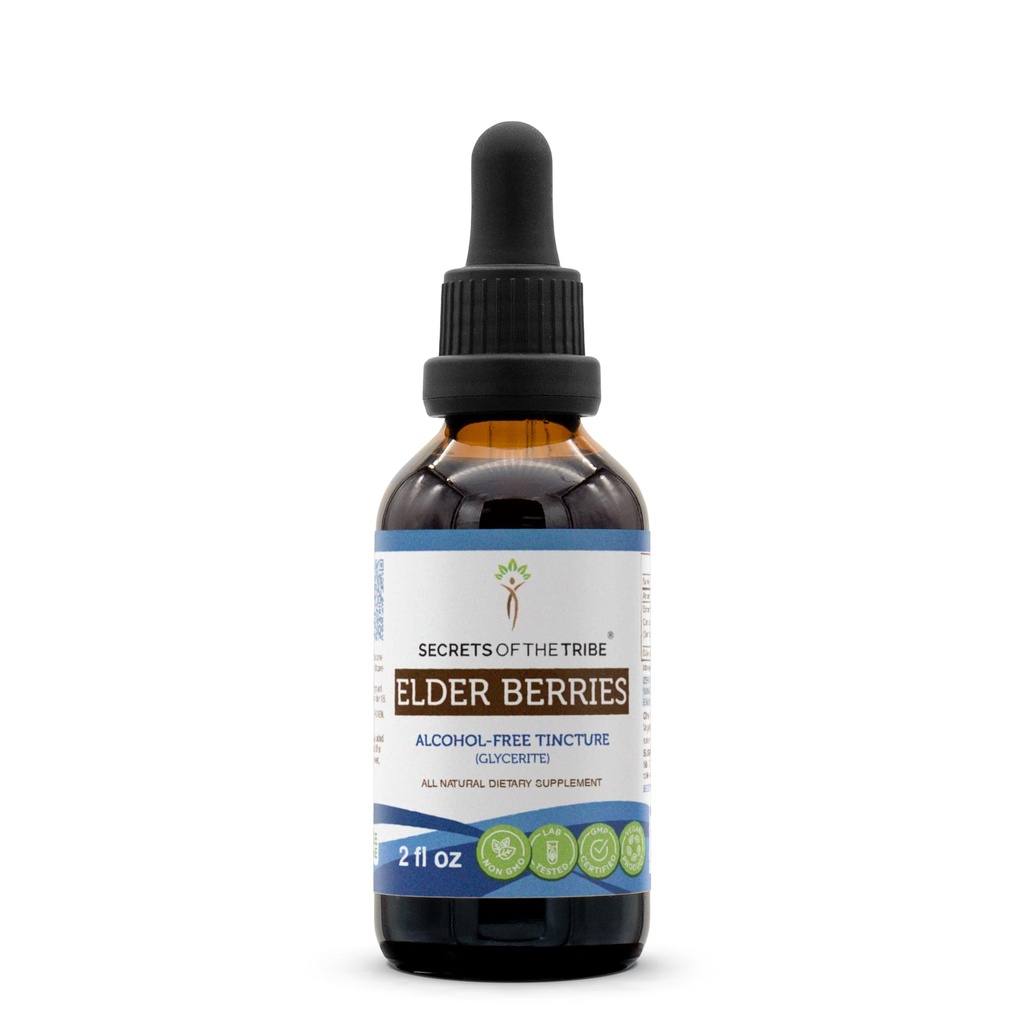 Tribe Elder Berries 알코올 프리 탄약 (Glycerite)의 비밀 678 mg Elder Berries (Sambucus Nigra) 건조 Berry (2 Fl Oz) 면역 지원 보충교재