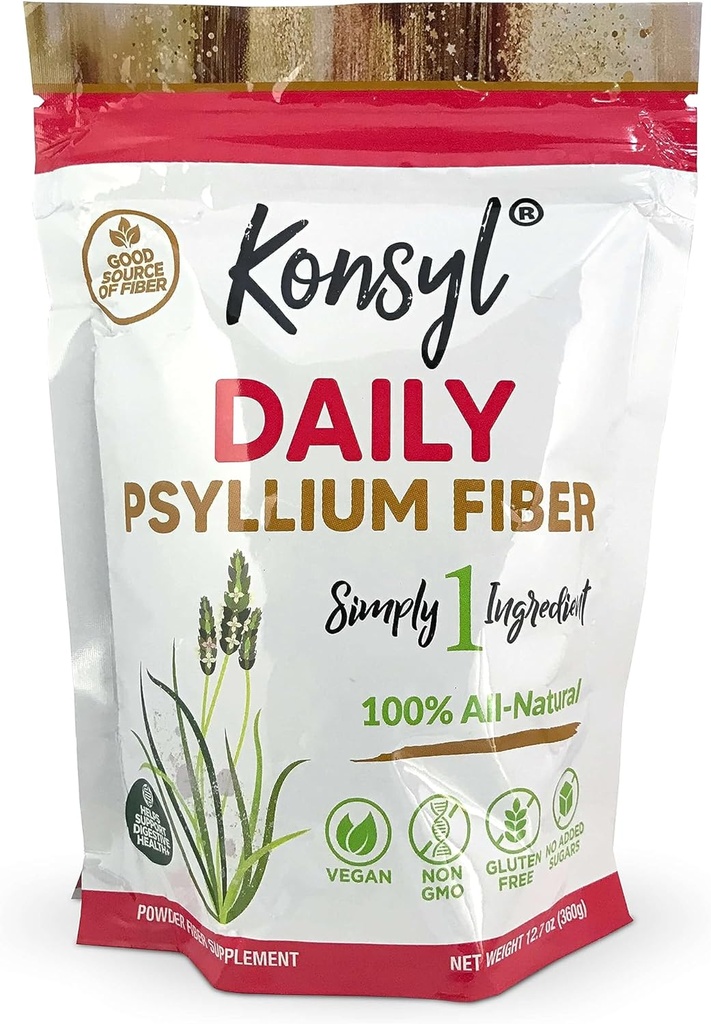 Konsyl 매일 심실 섬유 360g/12.7oz - 비 GMO, Vegan, Keto-Friendly, 섬유 보충교재 분말 - 소화 건강 지원