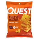 Quest Nutrition Cheese Crackers, Cheddar Blast, 10g Protein, 5g Net Carbs, 1g Sugar, Real Cheese로 제작 된 12 팩 (1.06 온스 백)