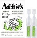 Archie의 Remedies, 건조한 눈 기복, 매우 윤활 눈 강하, 청결한 공식 및 보존 자유로운 작은 유리병, Irritation와 빨간 눈, 자연적인 눈물, 30 조사를 위한 단 하나 사용