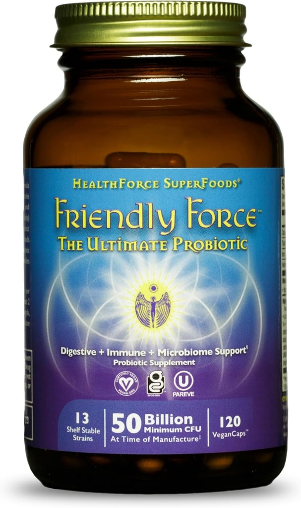 HEALTHFORCE SUPERFOODS 친절한 힘 - 캡슐 - 120 Vegan 캡슐