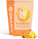 Gnarly Nutrition Hydrate Electrolyte Powder – 오렌지 파인애플 운동 수염 혼합 – NSF 스포츠 인증 – 전자 솔루션, 성능 및 복구 – 오렌지 파인애플, 14.10 온스