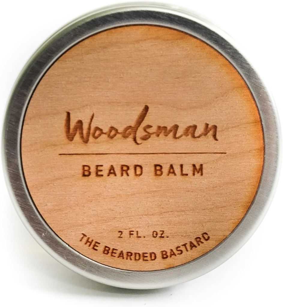 남성용 TBB Woodsman Beard Balm | 타마 & 스타일링|가슴 버터, 조호바 오일, 아르간 오일|더 스센트 (2 Oz.)