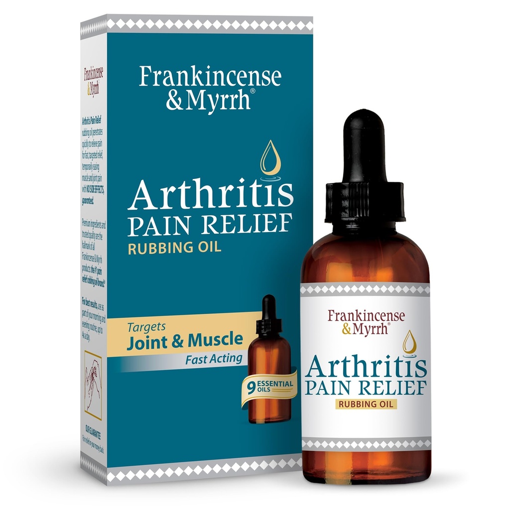 Frankincense와 Myrrh 관절염 통증 구호 마찰 기름 – Sciatica, 더 낮은 뒤, 목, 손, 무릎, 합동 및 어깨, 2 fl.oz를 위한 Frankincense 정유를 가진 관절염 고통 Reliever. - 1 팩