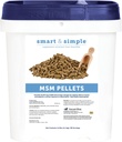 Smart & Simple MSM Pellets | 도움말 관리 스트레스의 효과 | 세포 및 조직 강화의 말 보충 보조 | 56 서빙 | 2.4 lb Bucket