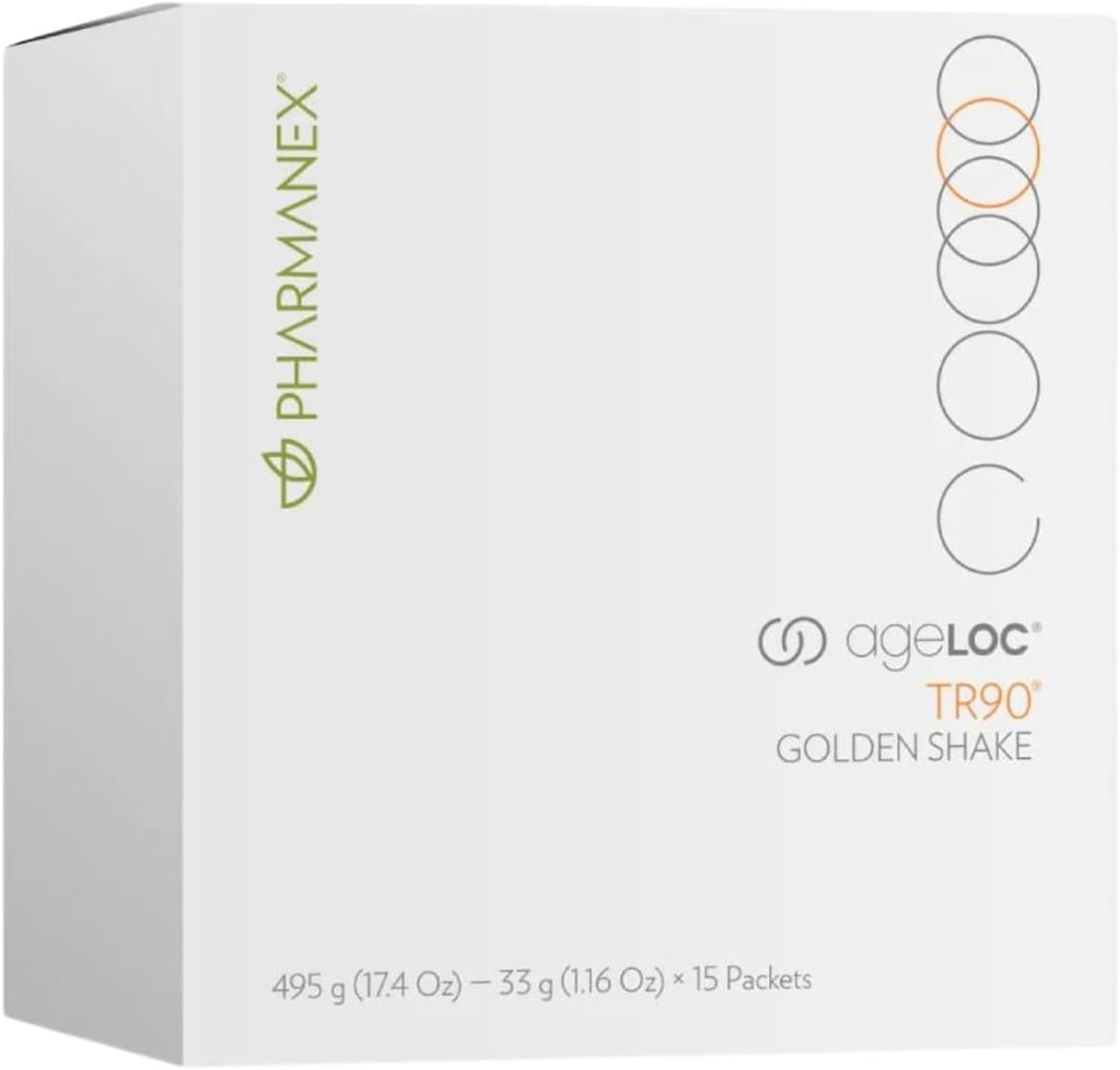 Nu Skin ageLOC TR90 Golden Shake | 1lb | 플랜트 기반 단백질 분말 지원 Lean 근육 및 전반적인 건강 | 비타민 A C E B12 | 15g Protein Per 서빙
