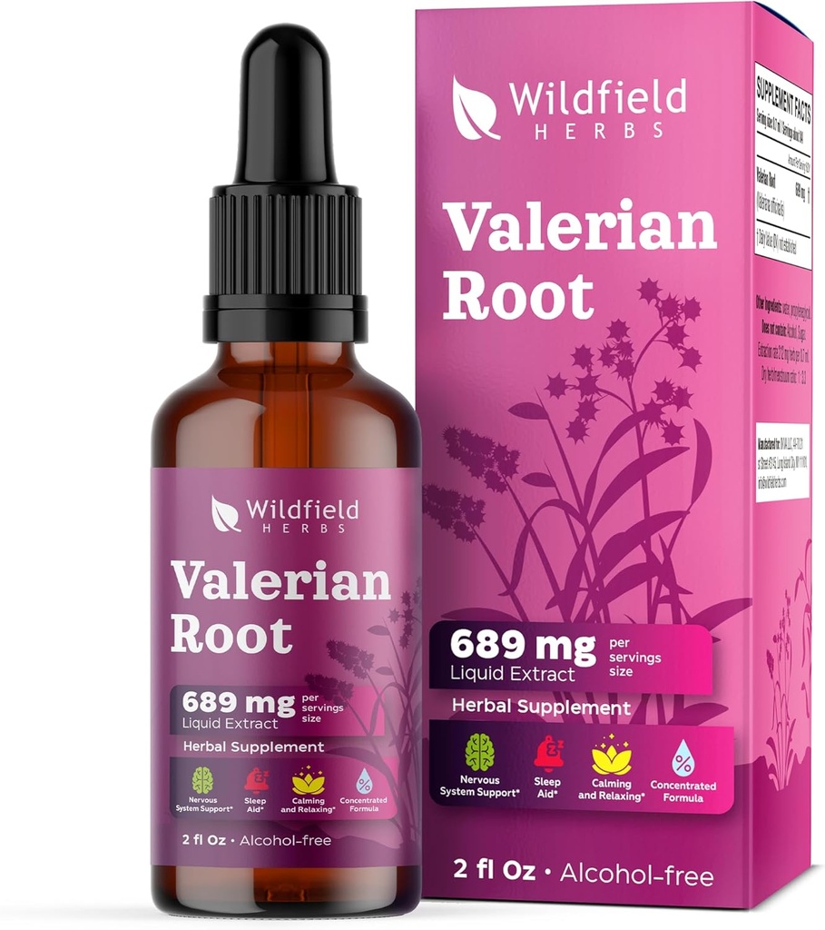 Valerian 뿌리 추출물 하락 1000mg (Valeriana officinalis) 초본 보충교재는 캡슐, 2 달 공급, 84의 서빙, 알콜 자유로운 Tincture 보다는 더 나은 흡수합니다 - 2 Oz, 1의 팩