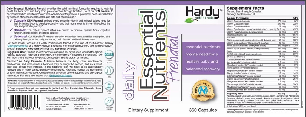 Daily Essential Nutrients Prenatal : 임신 및 간호 엄마를위한 가장 완벽한 임신 보충 - Broad Spectrum Micronutrients