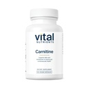 Vital Nutrients Carnitine 500mg | 심장 건강 지원을위한 L-Carnitine 보충 | Vegan 에너지 지원 보충교재 | 글루텐, 낙농장, 콩 무료 | Non-GMO | 60 캡슐