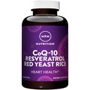 MRM Nutrition CoQ-10 Resveratrol Red Yeast Rice | 심혈관 및 심장 건강 지원 | 글루텐 프리 | 비 GMO | 30 Softgels