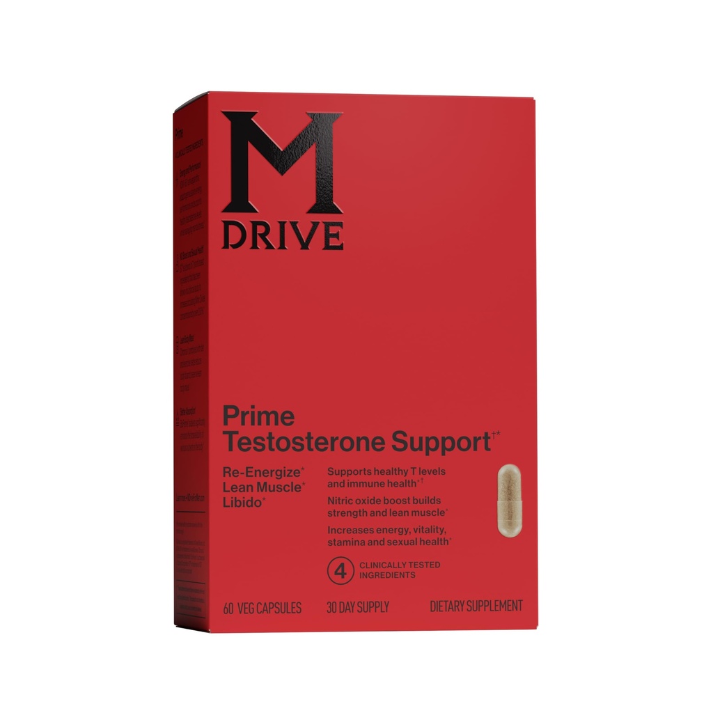Mdrive Prime - 남자의 T 지원 보충교재, 최대 에너지, 초점 & Lean 근육, KSM-66 Ashwagandha, S7 Nitric 산화물 승압기, Bioperine 및 DHEA의 30의 서빙, 60 조사