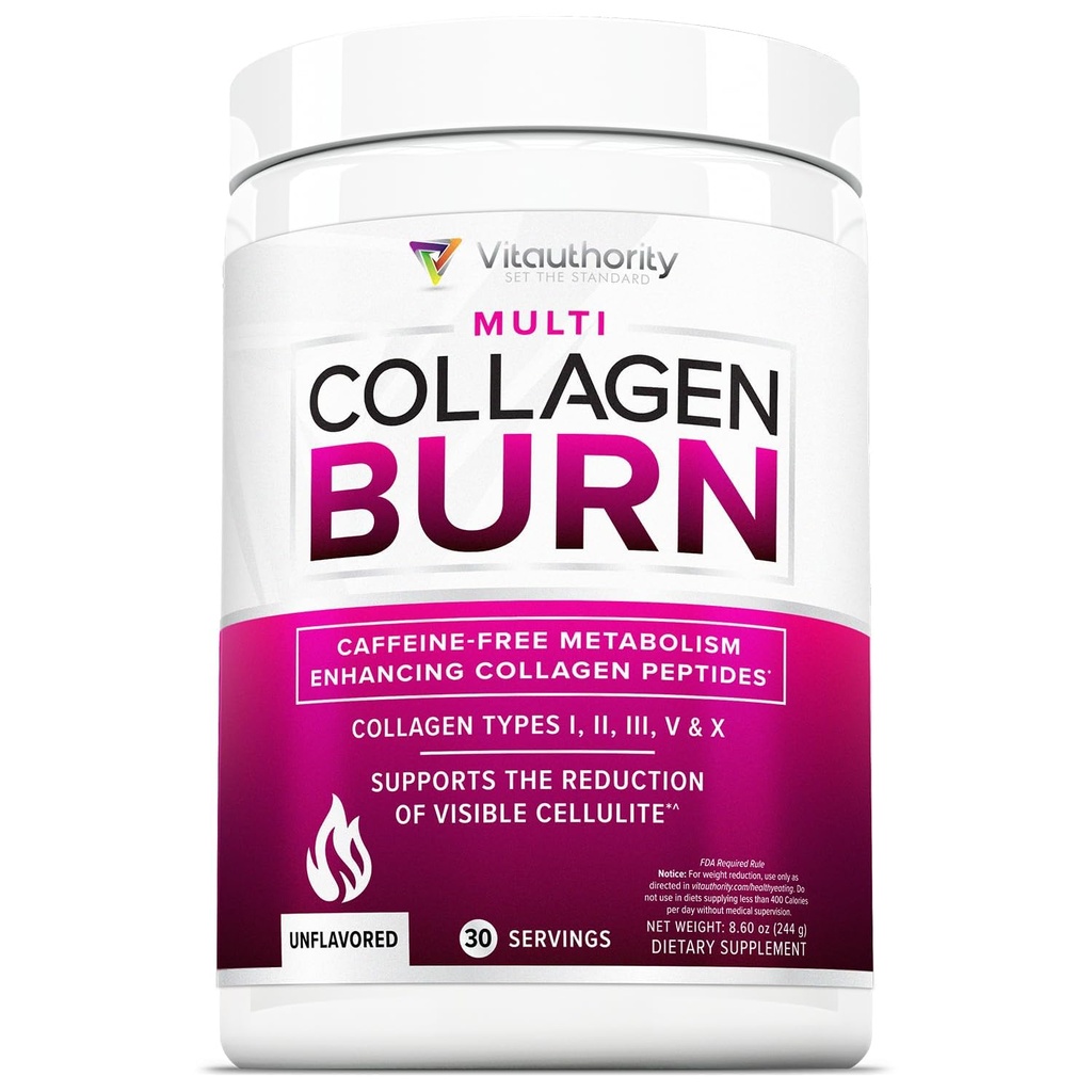 체중 감량을위한 Hydrolyzed Collagen Powder - 유형 I II III V 및 X에 대한 여성을위한 궁극적 인 뷰티 Complex Multi Peptides Powder를 태우지 않는 30 서빙