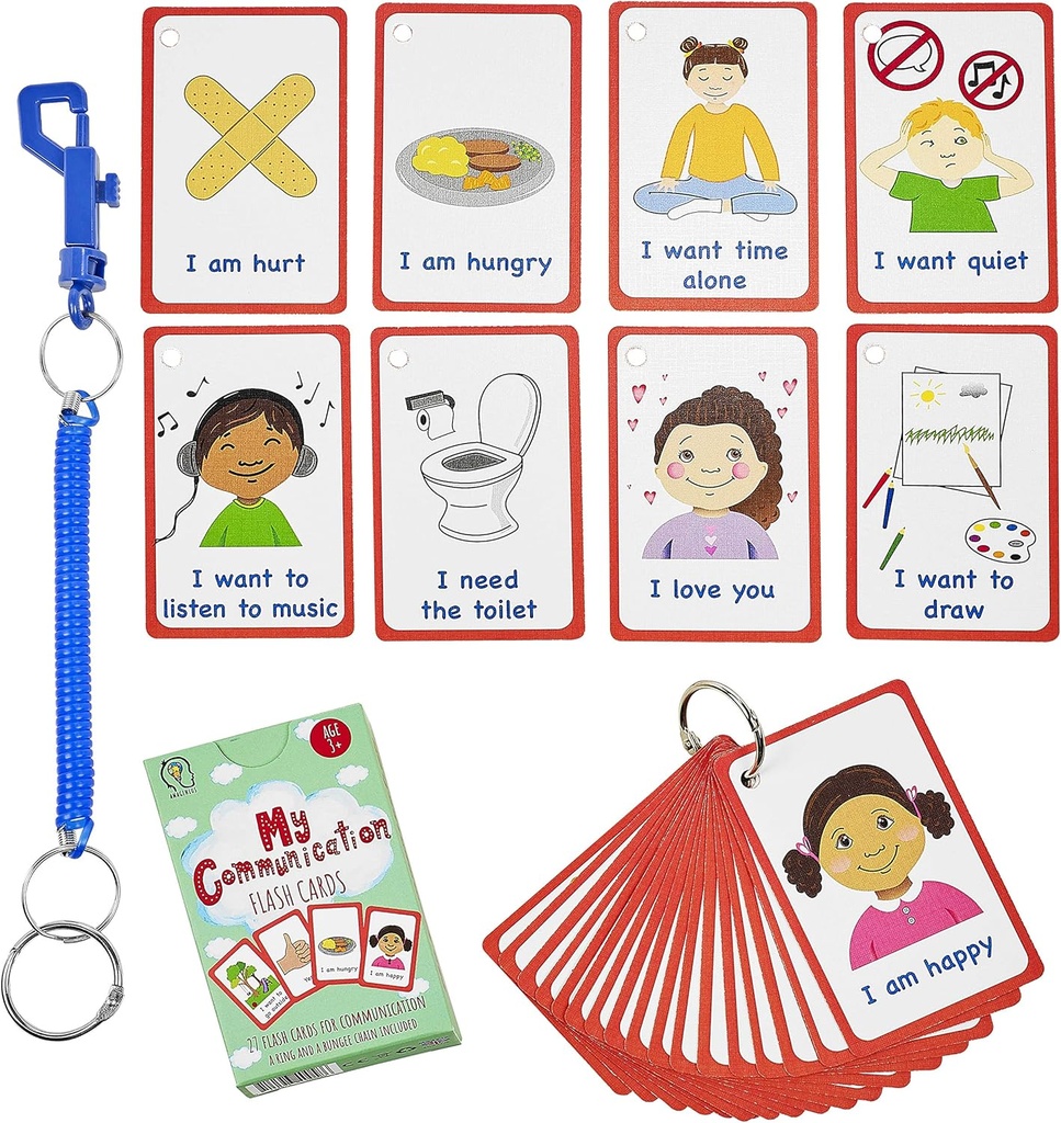 특별 요구 내 통신 카드 특별 Ed, Speech Delay Non Verbal Children and Adults with Autism 27 비주얼 원조 또는 큐 카드에 대한 플래시 카드
