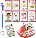 특별 요구 내 통신 카드 특별 Ed, Speech Delay Non Verbal Children and Adults with Autism 27 비주얼 원조 또는 큐 카드에 대한 플래시 카드