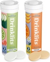 Drinklits Lemon-Lime & Orange Electrolyte Tablets (2) 튜브 번들 | 감귤류 콤보 팩 | 맛있은 천연 향 – 0g Sugar – 매일 사용 | 20 서빙 - 10 튜브 당 정제