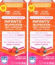 Rite Aid Infants' Dye-Free Ibuprofen Drops, Berry flavor, 50 mg - 2 Value Pack | 유아 통증 Reliever | 아기 연령 6 ~ 23 개월 동안 | 구두 현탁액 50 mg 당 1.25 mL | 글루텐 무료