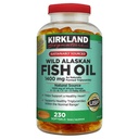 Kirkland Signature Kirkland Signature Wild Alaskan Fish Oil 1400 mg 다이어트 보충 (Netcount 230 Soft Gels), 230Count ()