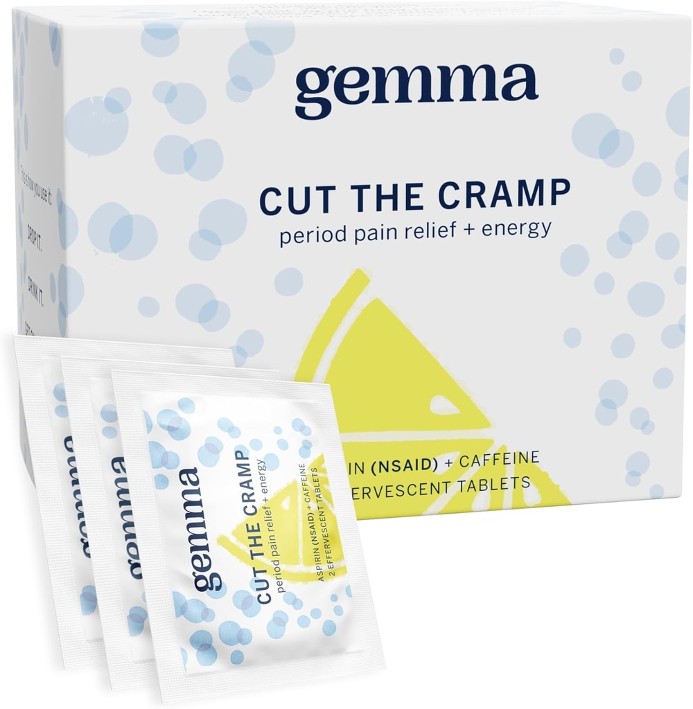 Gemma Cut The Cramp - 빠른 생리적 위기 및 기간 통증 완화 - 멀티 - symptom 공식 치료 생리적 위기, 피로, 출혈, 15 분 안에 두통