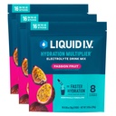 Liquid I.V.® Hydration Multiplier - Passion Fruit | 일렉트로테 파우더 음료 믹스 | 3 팩 (48 인분)
