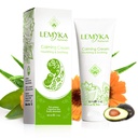 자연적인 Eczema 크림, Atopic dermatitis, Soothing & Intensively Moisturizing, 건조한 균열된 피부 발, 반대로 이발 연고, 10X 유기 알로에 베라, ceramide, LEMYKA, 2OZ를 위한 이차 기복