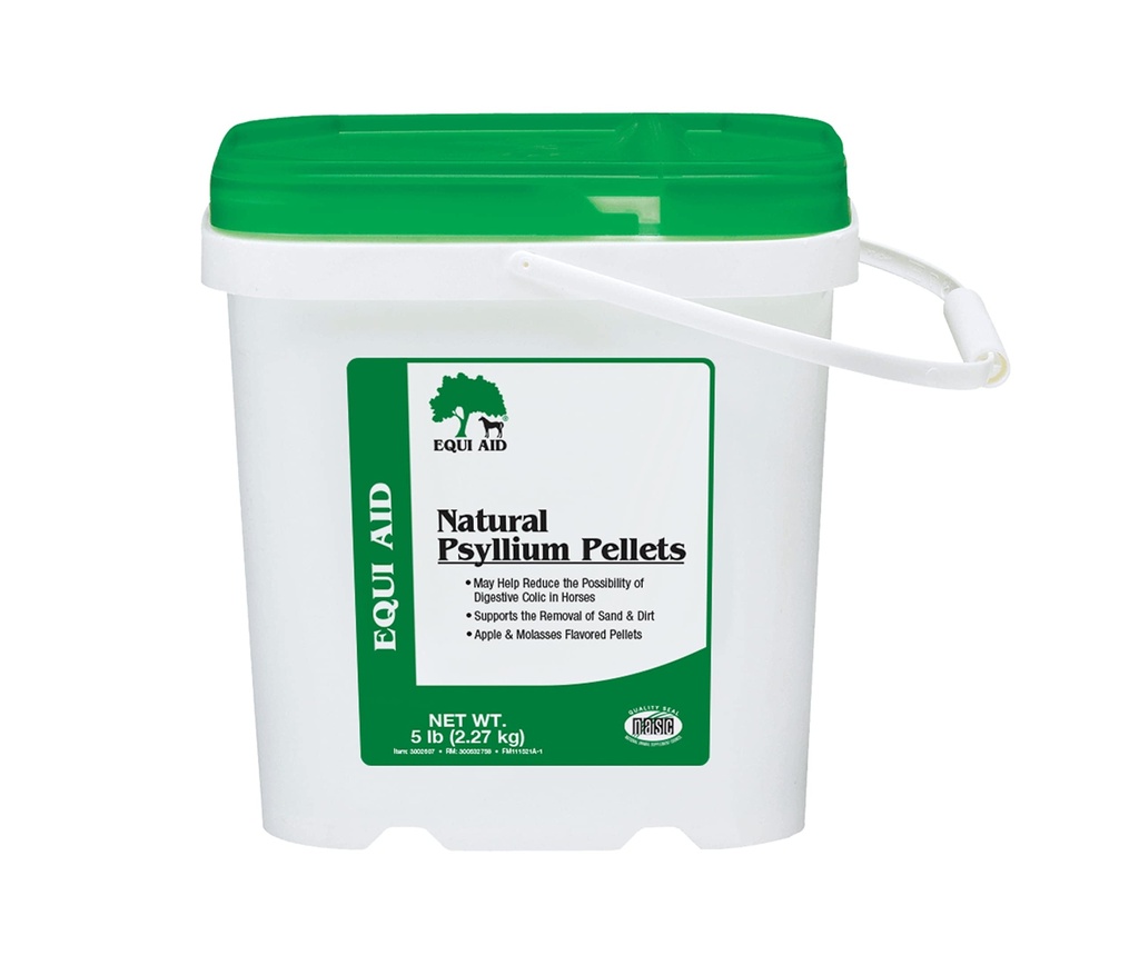 Farnam Equi Aid 자연적인 말 Psyllium 펠릿은 말, Ventral 대령에서 모래 & 먼지의 제거를 지원합니다, 5 파운드, 16 Scoops