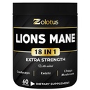 Zolotus Lions Mane 버섯 캡슐 Cordeyceps, Elderberry, Ginkgo Biloba, Bacopa - 60 캡슐