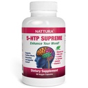 Nattura 5-HTP Supreme - Positive Mood, Relaxation 및 Appetite Control - 5-HTP, L-Tyrosine, L-Lysine, 비타민 B6, Folate (Folic Acid), 비타민 C (Ascorbic Acid), 칼슘 - 90 캡슐