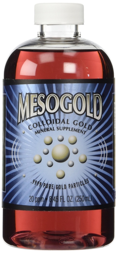 MesoGold ® 20 ppm 콜로이드 골드 250 mL/8.45 Oz