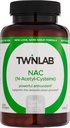Twinlab N-Acetyl-Cysteine (Nac) - 남성과 여성을위한 산화 방지제 보조제 - 600 mg, 60 캡슐