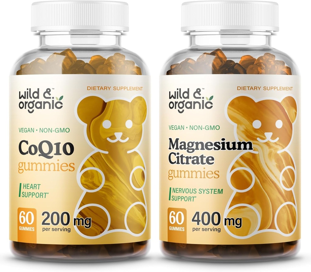 야생 & 유기 CoQ10 Gummies & 마그네슘 구연산염 Gummies