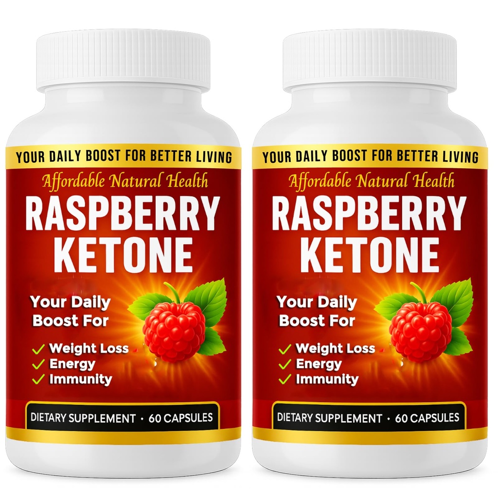 Raspberry Ketone 캡슐, All-Natural 공식, May Support Active Healthy Lifestyle, 1000 mg 보충, 120 캡슐 (Non Vegan), 4 개월 공급, Vegan Raspberry Ketone, 비 GMO