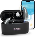 보청기 (Not 증폭기), Bluetooth 충전식 보청기 성인, 우수한 사운드 품질 OTC 스마트 보청기, Bluetooth Enabled & App Control, 4 모드