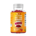 비타민 D3 + K2 Gummies - 뼈 및 심장 건강 지원 - 180 Pectin 기반 간장 구미