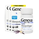 성인을 위한 Genexa Sleepology | Melatonin Free Sleep Calm Aid |Soothing Natural Vanilla & Lavender flavor | 인증 유기농 및 비 GMO | Homeopathic Remedy Made Clean | 180 Chewable Tablet (3 Pack)
