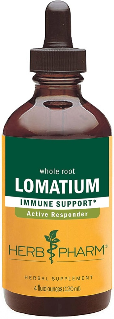 Immune 시스템 지원을위한 허브 Pharm Lomatium 액체 추출물 - 4 Ounce