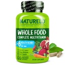 NATURELO Mens Multivitamins - 비타민, 미네랄을 가진 남자를 위한 전체적인 음식 Multivitamin - 에너지, 뇌, 심장, 눈 건강*를 위한 120의 채식 캡슐