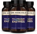 Mercola Full Spectrum Enzymes - 22 다른 효소 - 소화 및 면역 건강 지원 - 소화 탄수화물, 지방 및 단백질을 소화하는 데 도움이 - Non-GMO, 글루텐 프리 & Soy-Free - 90 캡슐 (3 팩)