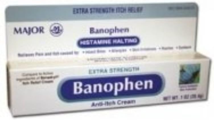이차 기복 Banophen 2%/20% 크림 30 그램