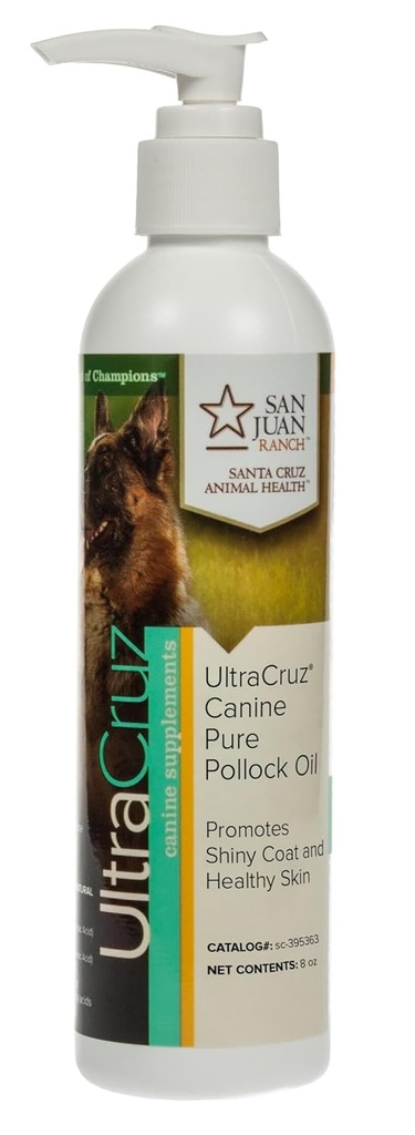 UltraCruz - sc-395363 개를위한 Canine 순수한 Pollock 오일 보충, 8 온스