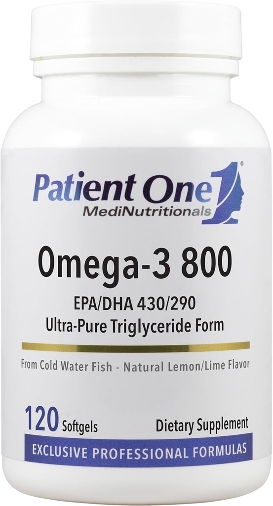 환자 한 오메가-3 800 | 심장,인지 및 관절 건강 지원 > 오메가-3 생선 기름 EPA와 DHA | 120 Softgels