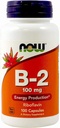 지금 음식 비타민 B-2 100 mg 모자, 2 pk