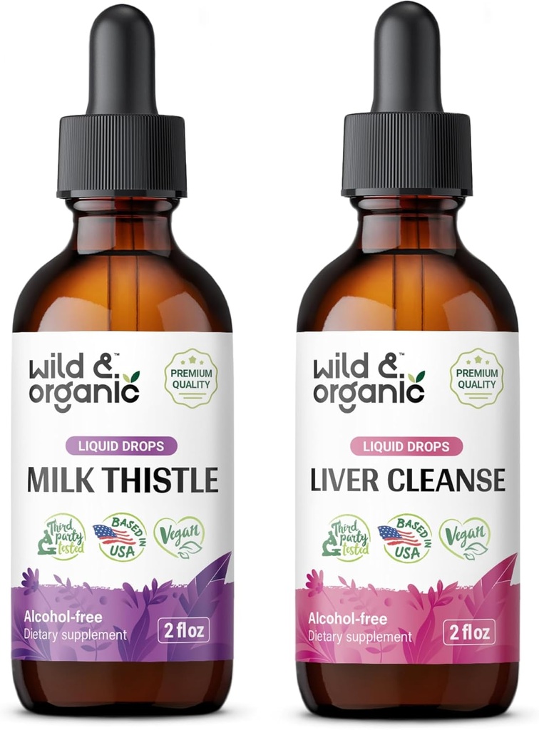 야생 & 유기 우유 이틀 Tincture 2 fl oz & 간결한 가늠구멍 2 fl oz